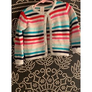 Used Gymboree striped sweater Size 12-18 Months